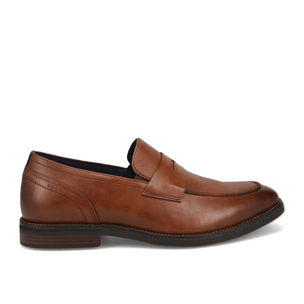 Cognac-Dockers Mens Blair Polished Dress Loafer