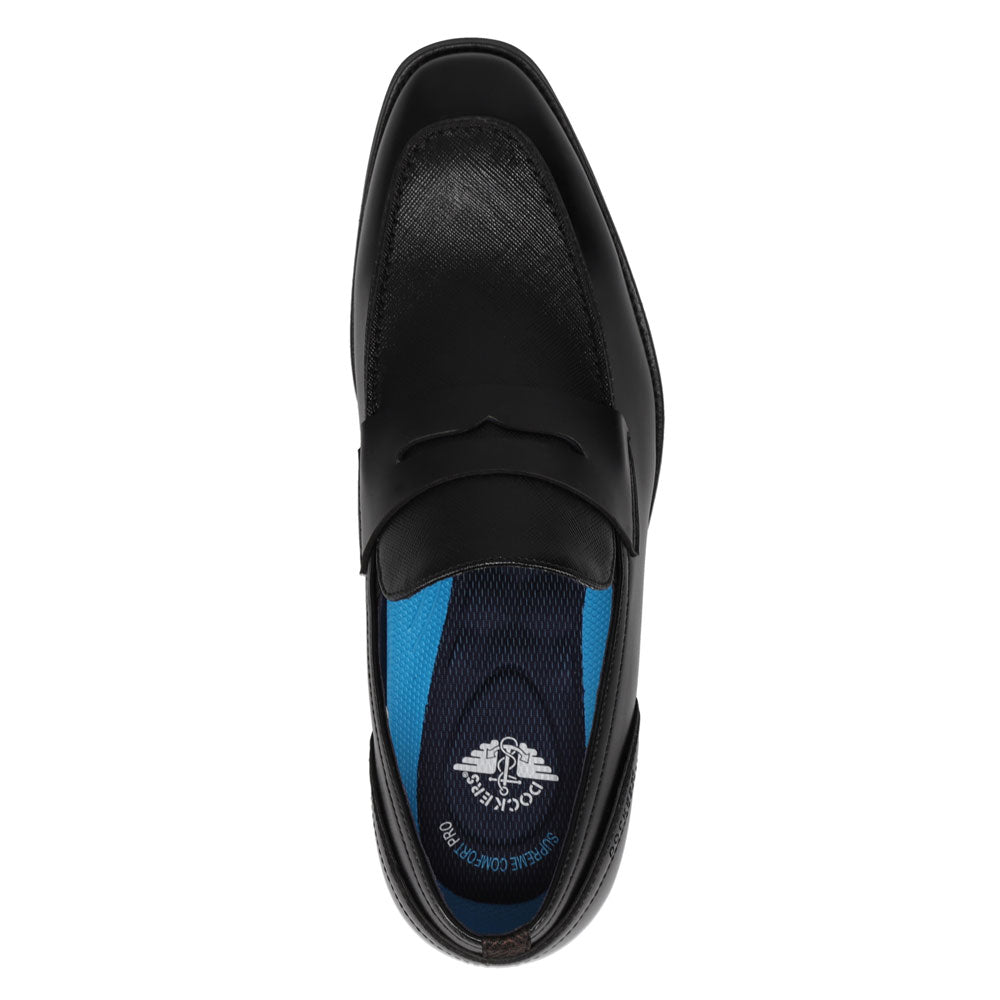 Black-Dockers Mens Blair Polished Dress Loafer