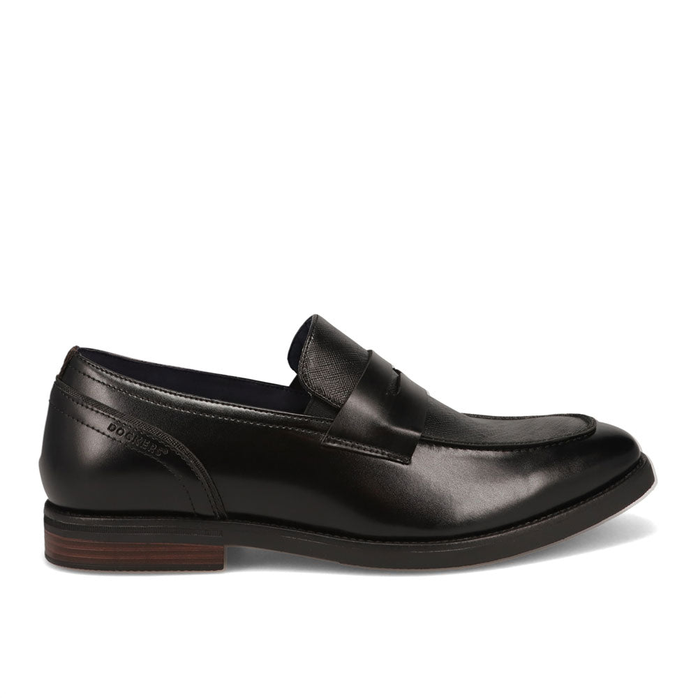 Black-Dockers Mens Blair Polished Dress Loafer