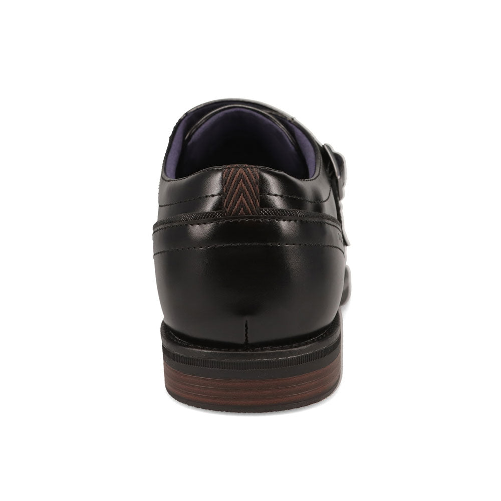 Black-Dockers Mens Ballard Polished Dress Buckle Loafer