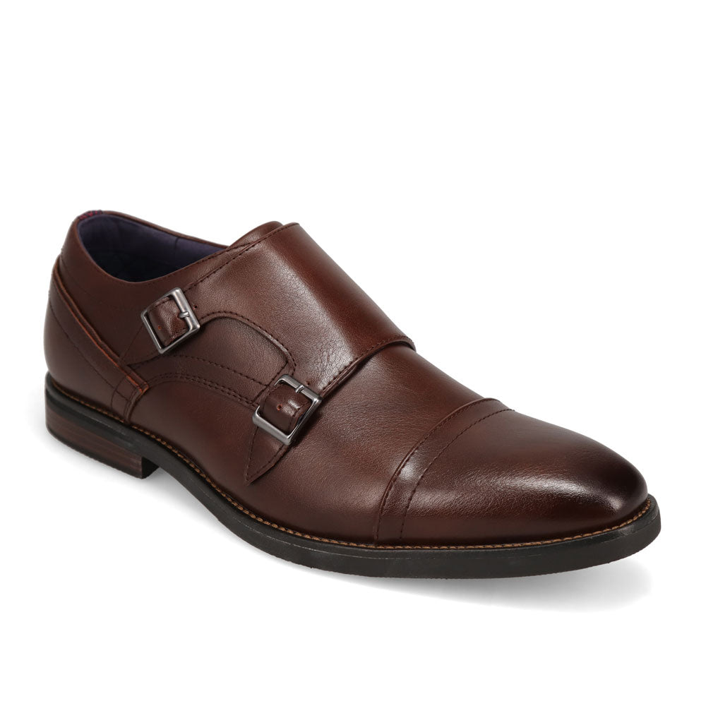 Chestnut-Dockers Mens Ballard Polished Dress Buckle Loafer
