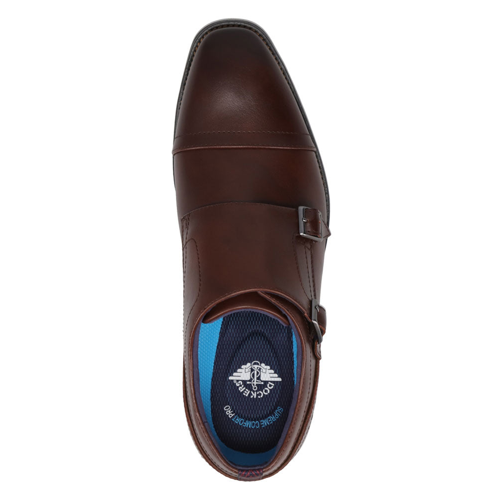 Chestnut-Dockers Mens Ballard Polished Dress Buckle Loafer