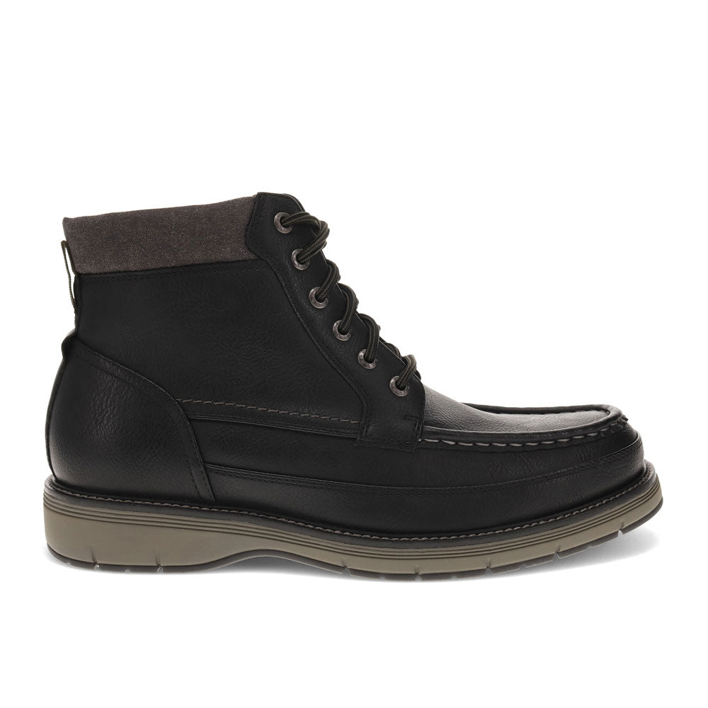 Black-Dockers Mens Thames Casual Lace Up Moc Toe Boot