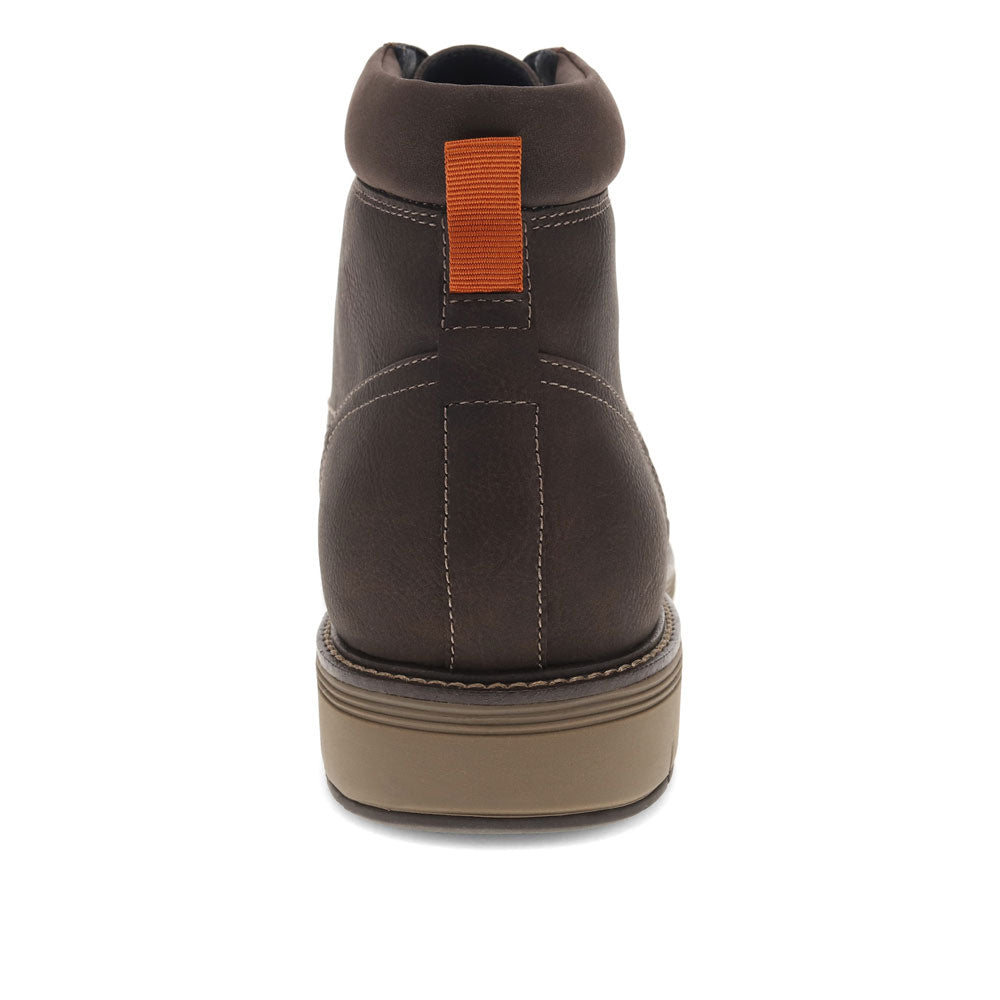 Dark Brown-Dockers Mens Thames Casual Lace Up Moc Toe Boot