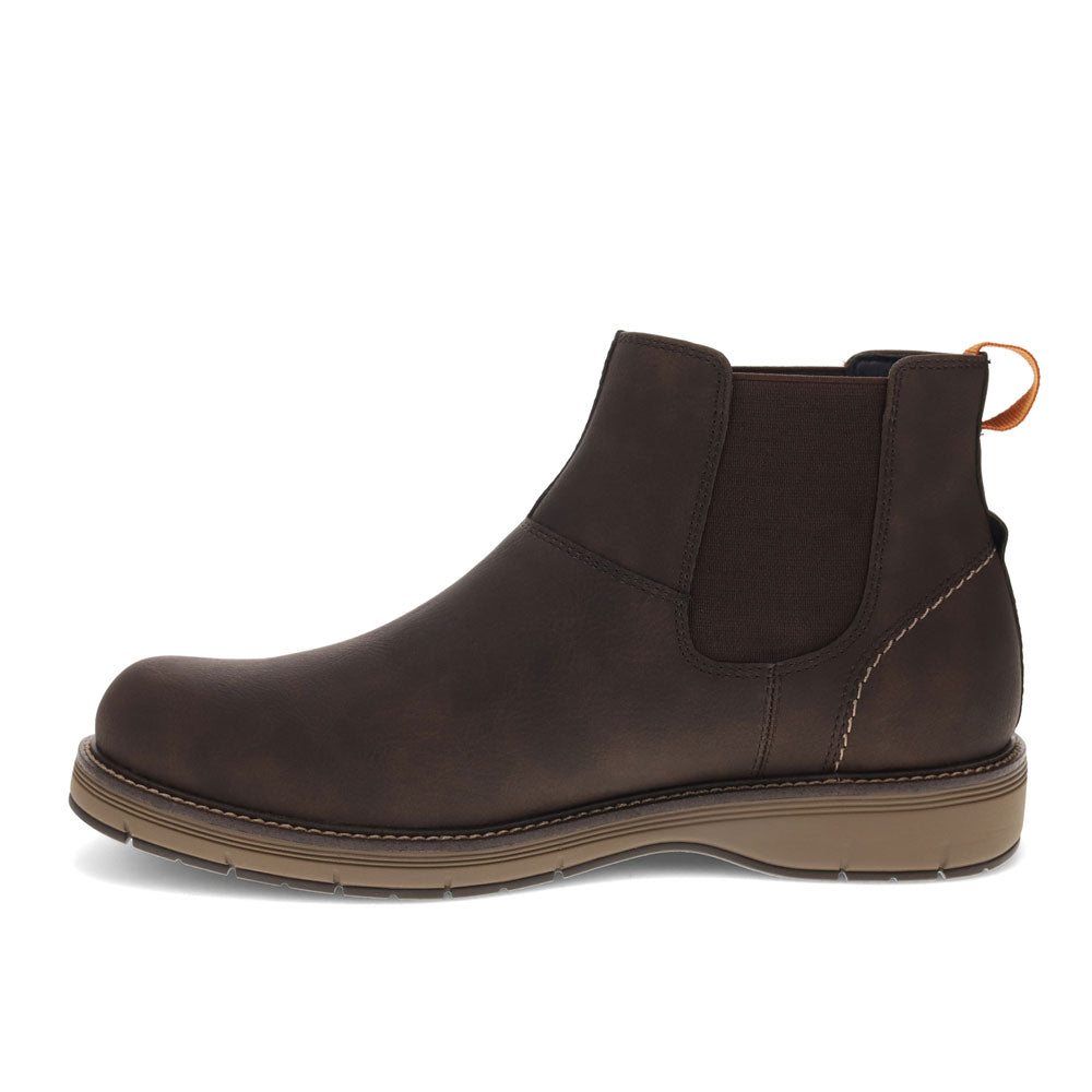 Dark Brown-Dockers Mens Tureen Dress Casual Slip On Chelsea Boot