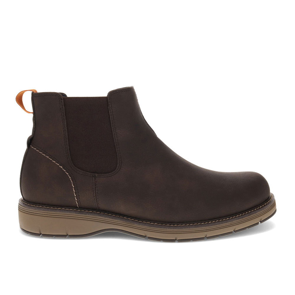 Dark Brown-Dockers Mens Tureen Dress Casual Slip On Chelsea Boot