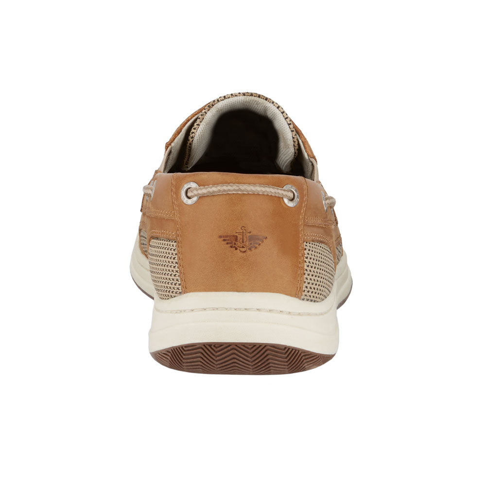 Tan-Dockers Mens Beacon Leather Casual Rubber Sole Sport Boat Shoe with NeverWet