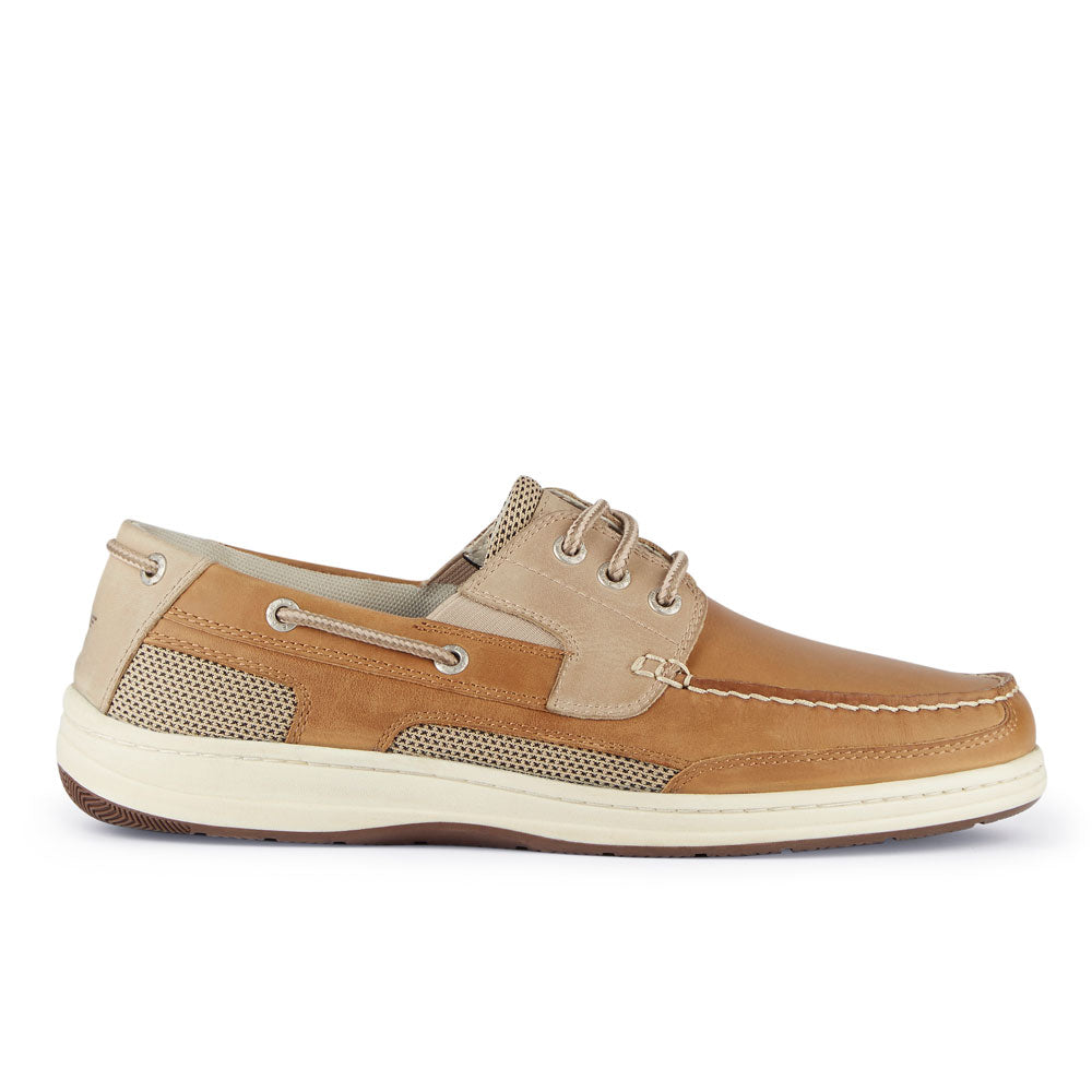 Tan/Taupe-Dockers Mens Beacon Genuine Leather Casual Classic Boat Shoe with NeverWet