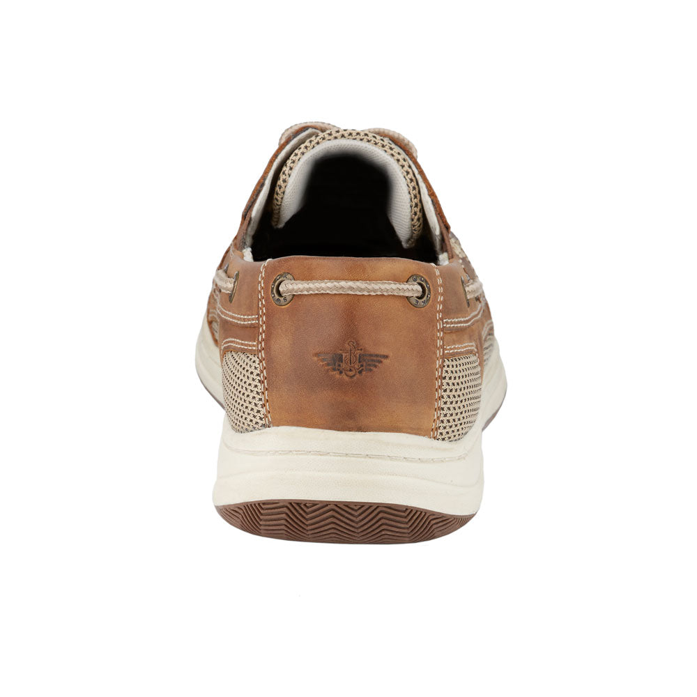 Dark Tan-Dockers Mens Beacon Genuine Leather Casual Classic Boat Shoe with NeverWet