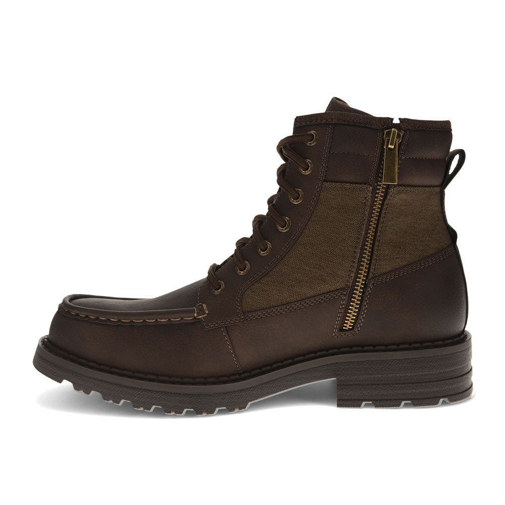 Dark Brown-Dockers Mens Tobias Stain Defender Rugged Boot