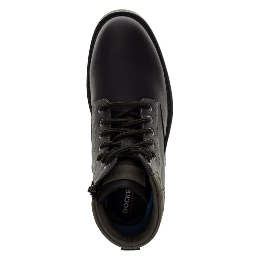 Black-Dockers Mens Telford Stain Defender Rugged Boot