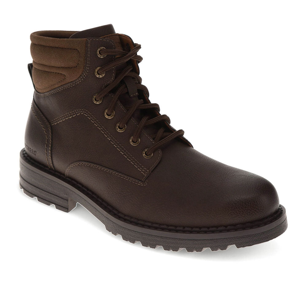 Dark Brown-Dockers Mens Telford Stain Defender Rugged Boot