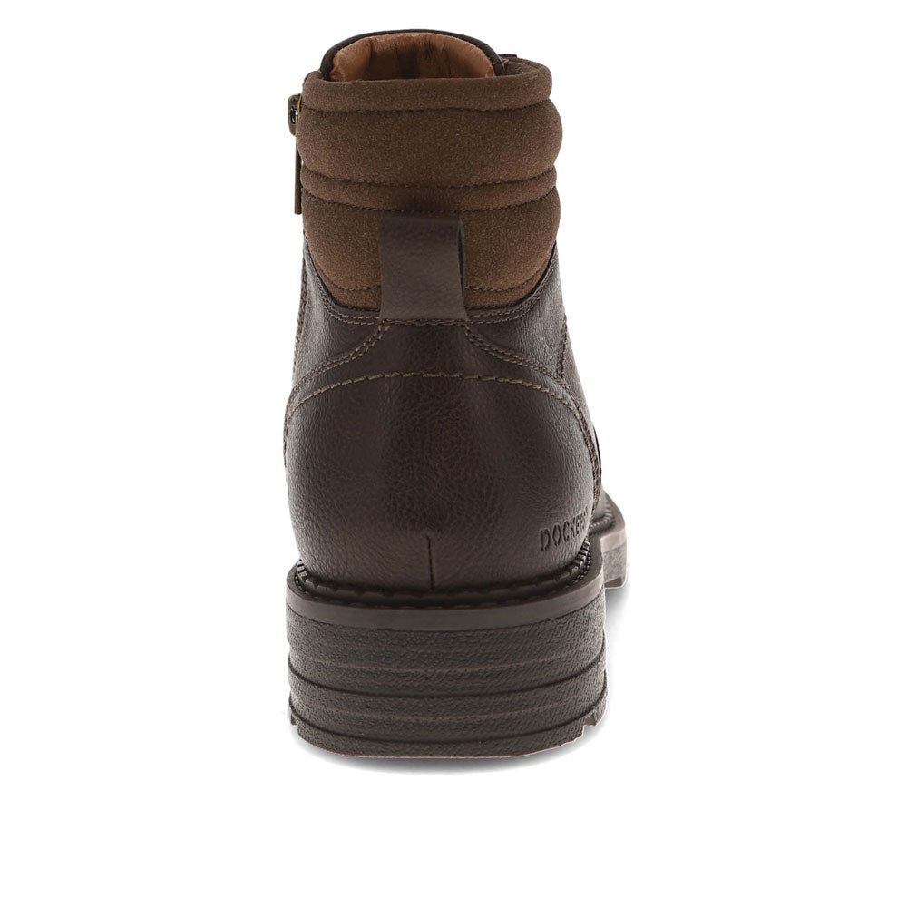 Dark Brown-Dockers Mens Telford Stain Defender Rugged Boot