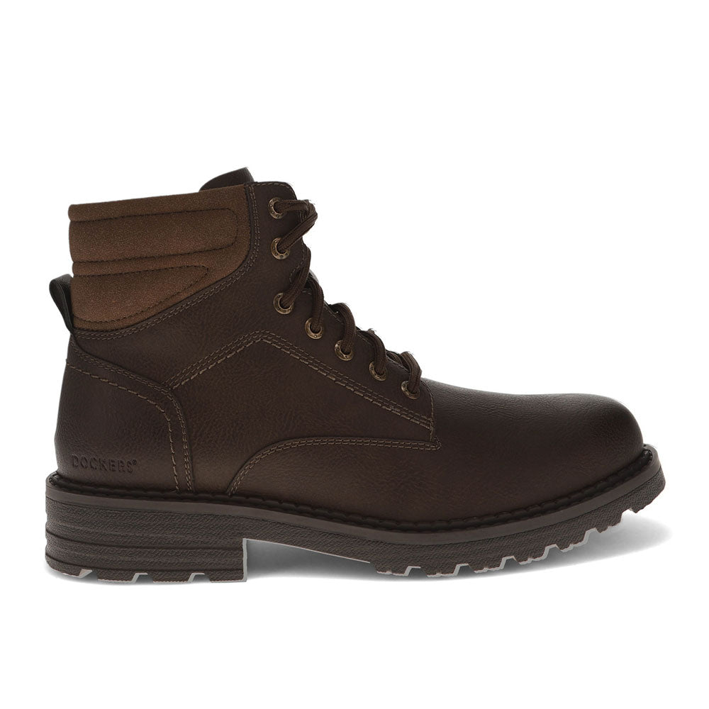 Dark Brown-Dockers Mens Telford Stain Defender Rugged Boot