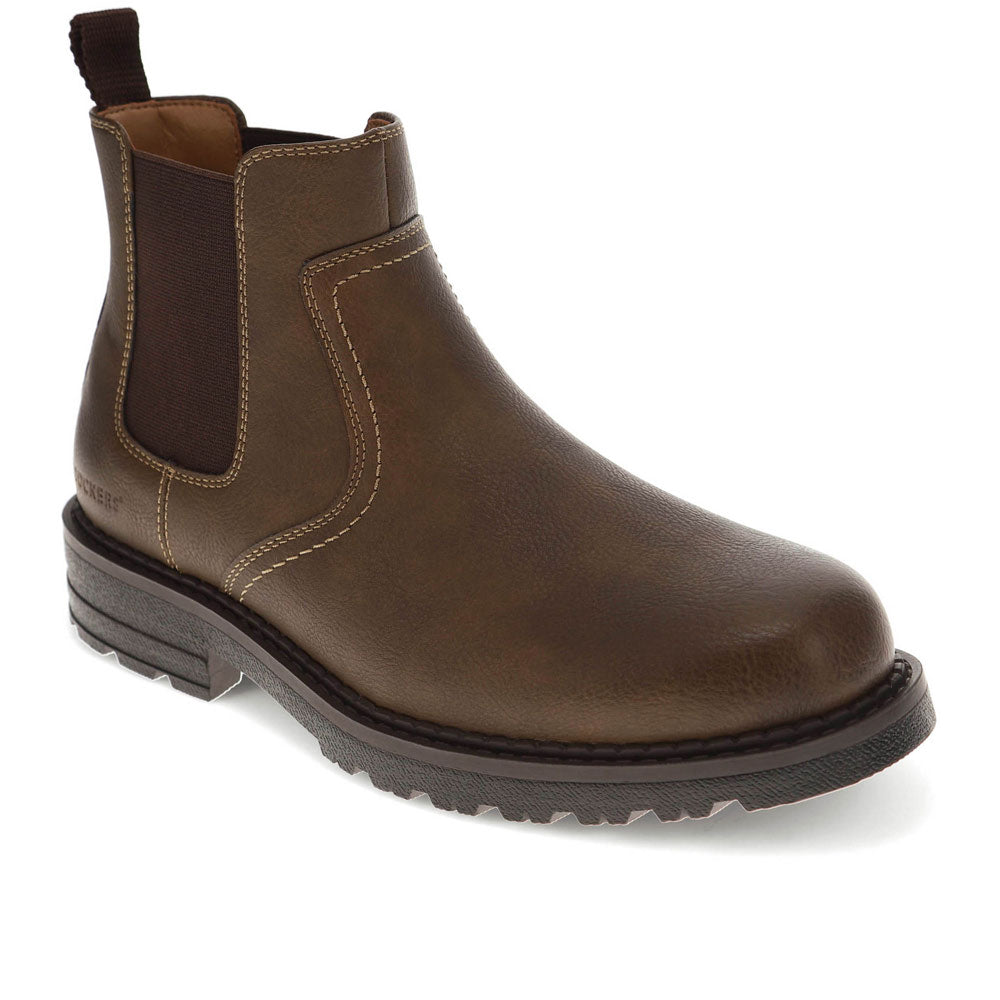 Dark Tan-Dockers Mens Truman Stain Defender Rugged Boot