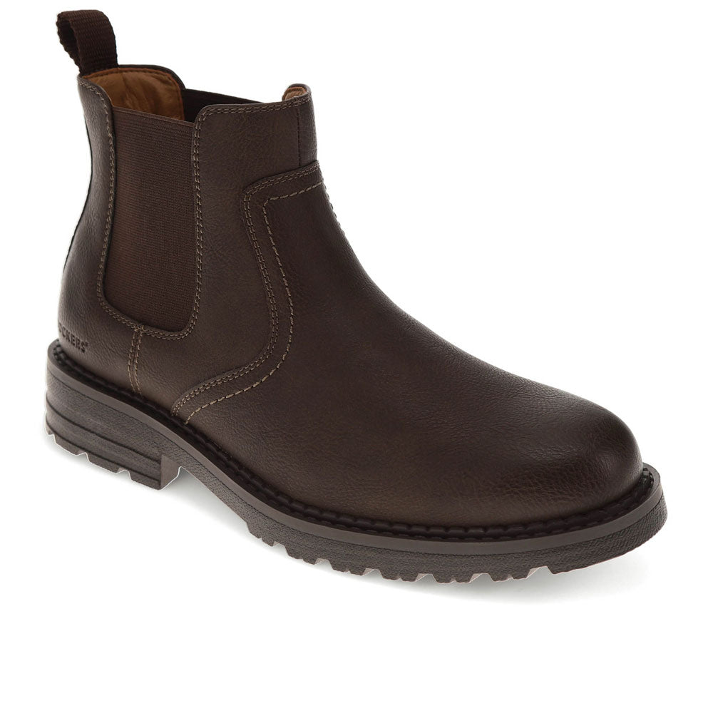Dark Brown-Dockers Mens Truman Stain Defender Rugged Boot
