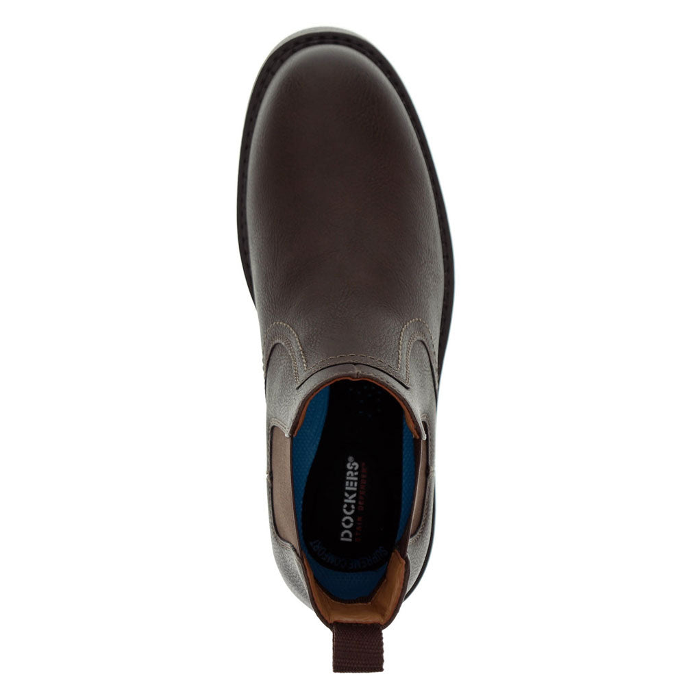 Dark Brown-Dockers Mens Truman Stain Defender Rugged Boot