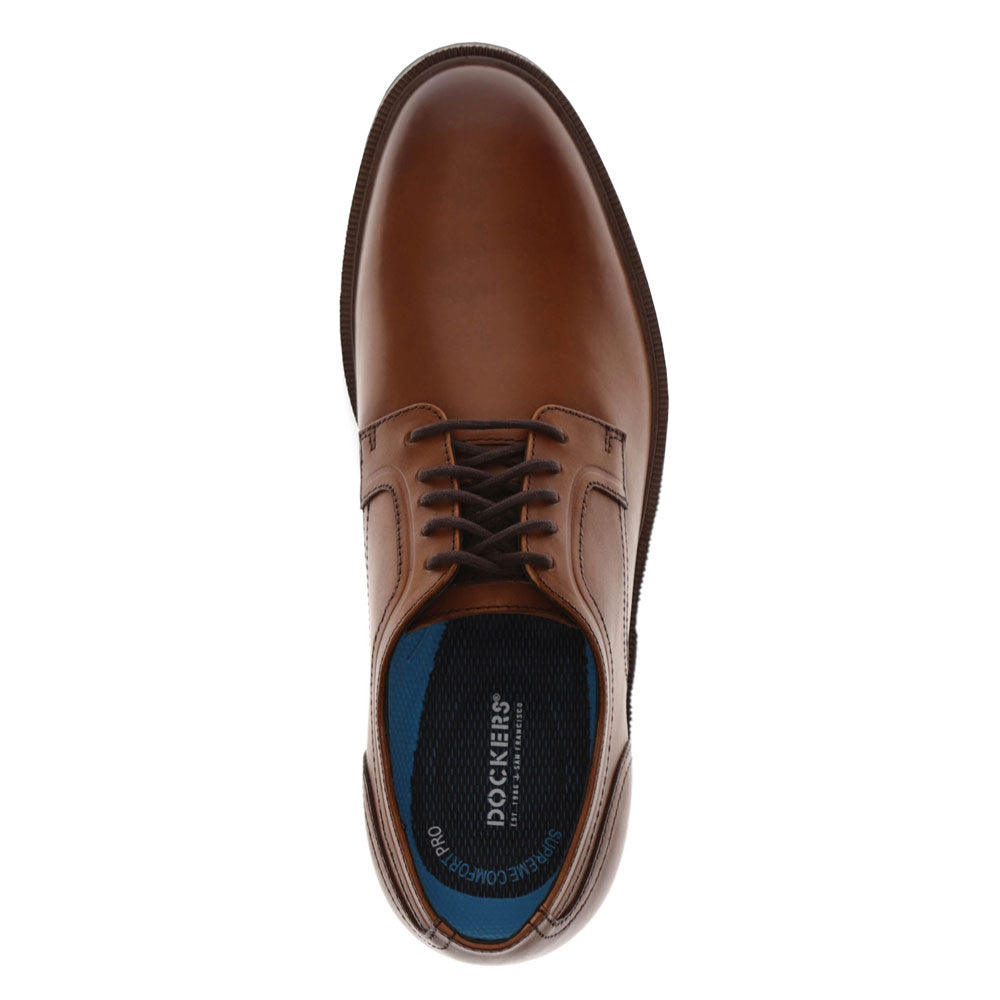 Butterscotch-Dockers Mens Adrian Genuine Leather Dress Oxford Shoe