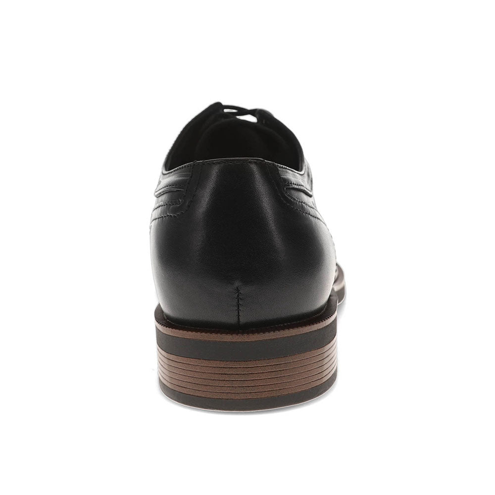 Black-Dockers Mens Adrian Genuine Leather Dress Oxford Shoe