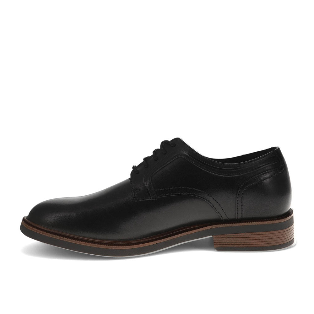 Black-Dockers Mens Adrian Genuine Leather Dress Oxford Shoe