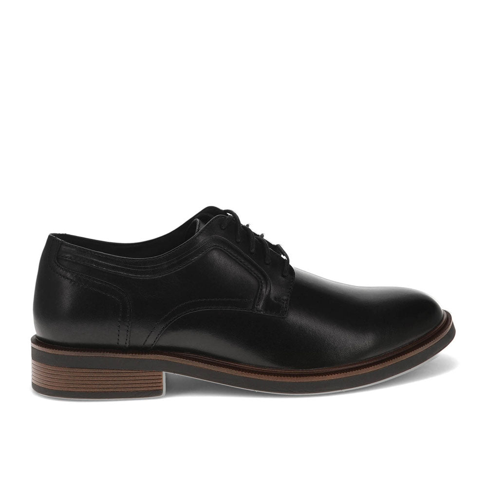 Black-Dockers Mens Adrian Genuine Leather Dress Oxford Shoe