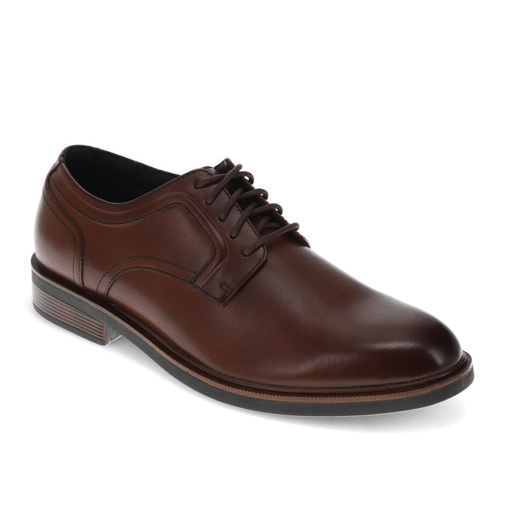 Mahogany-Dockers Mens Adrian Genuine Leather Dress Oxford Shoe