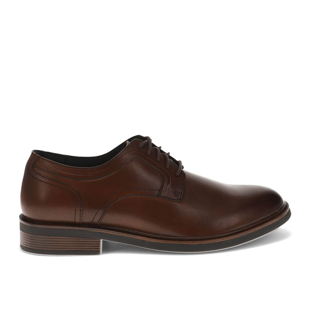Mahogany-Dockers Mens Adrian Genuine Leather Dress Oxford Shoe