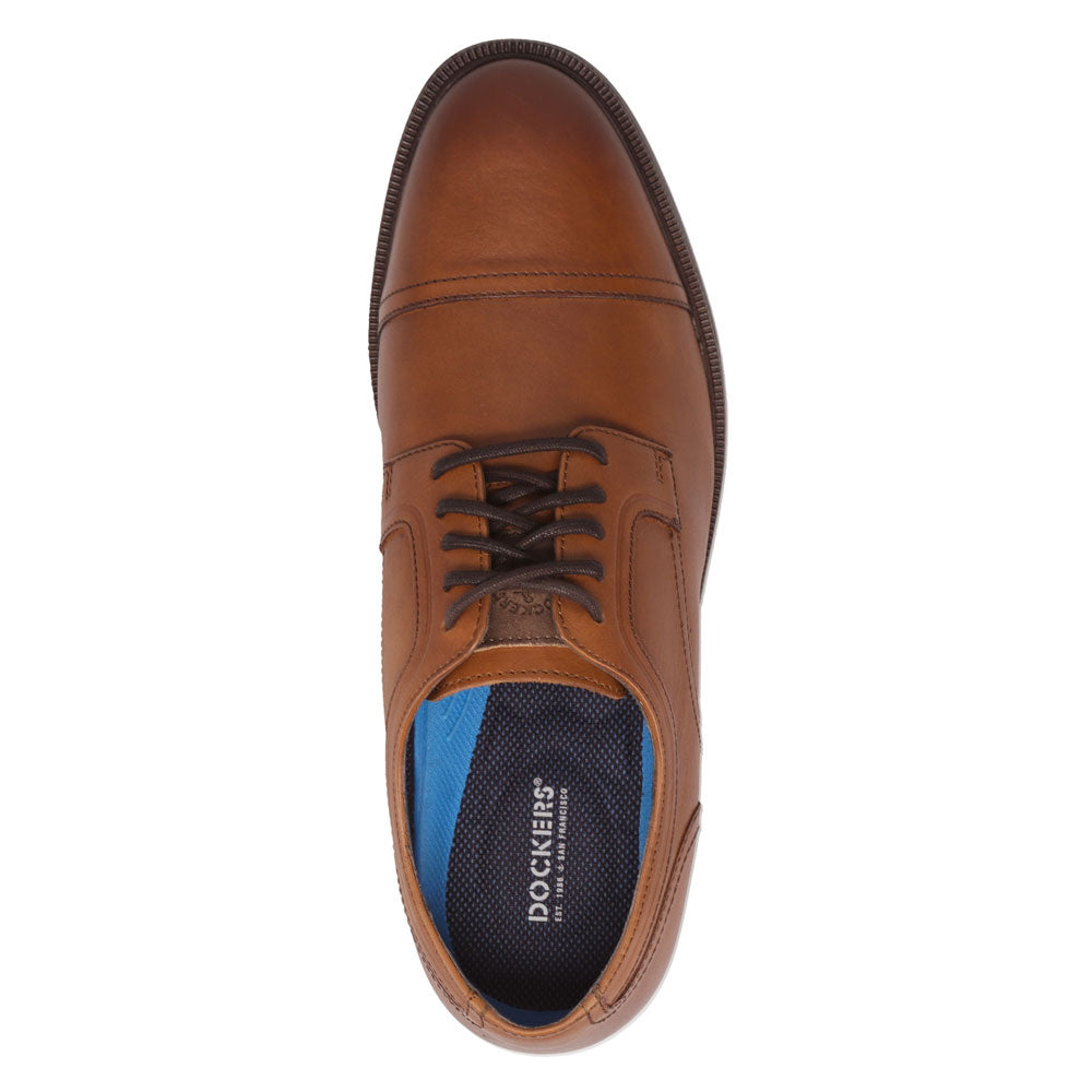 Butterscotch-Dockers Mens  Allen Genuine Leather Dress Captoe Oxford Shoe