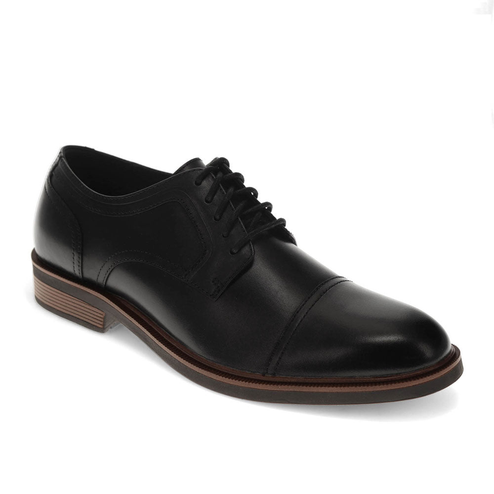 Black-Dockers Mens  Allen Genuine Leather Dress Captoe Oxford Shoe