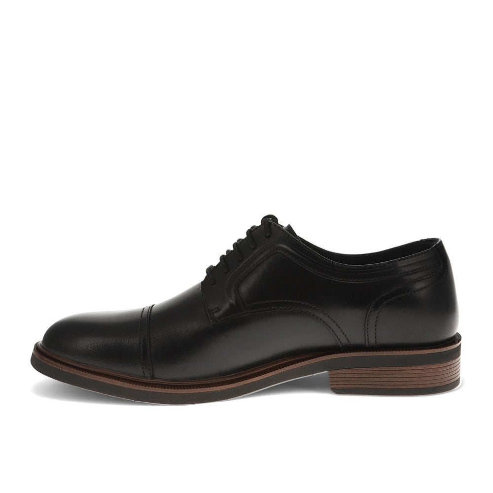 Black-Dockers Mens  Allen Genuine Leather Dress Captoe Oxford Shoe