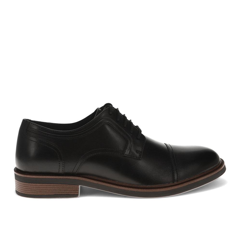 Black-Dockers Mens  Allen Genuine Leather Dress Captoe Oxford Shoe
