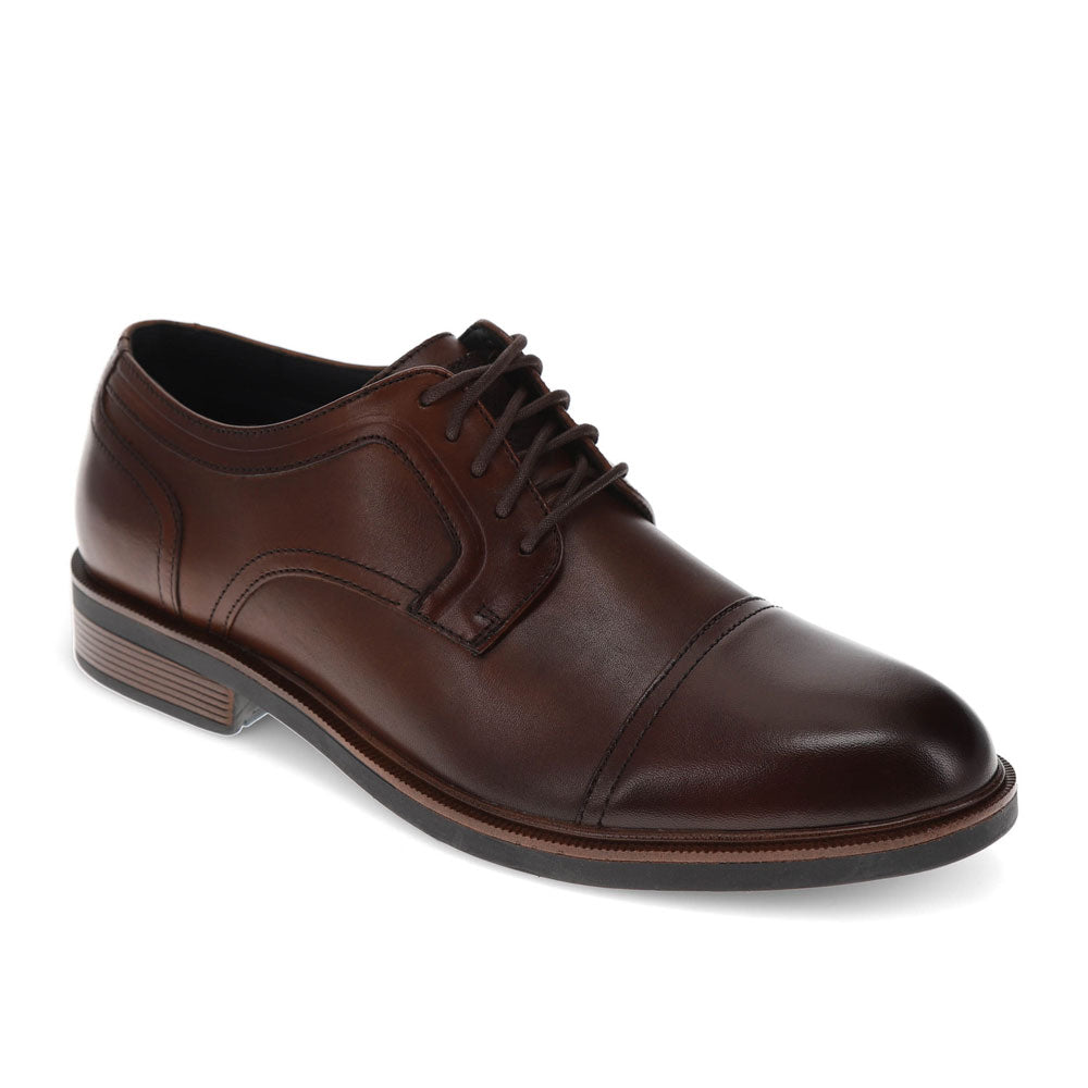 Mahogany-Dockers Mens  Allen Genuine Leather Dress Captoe Oxford Shoe