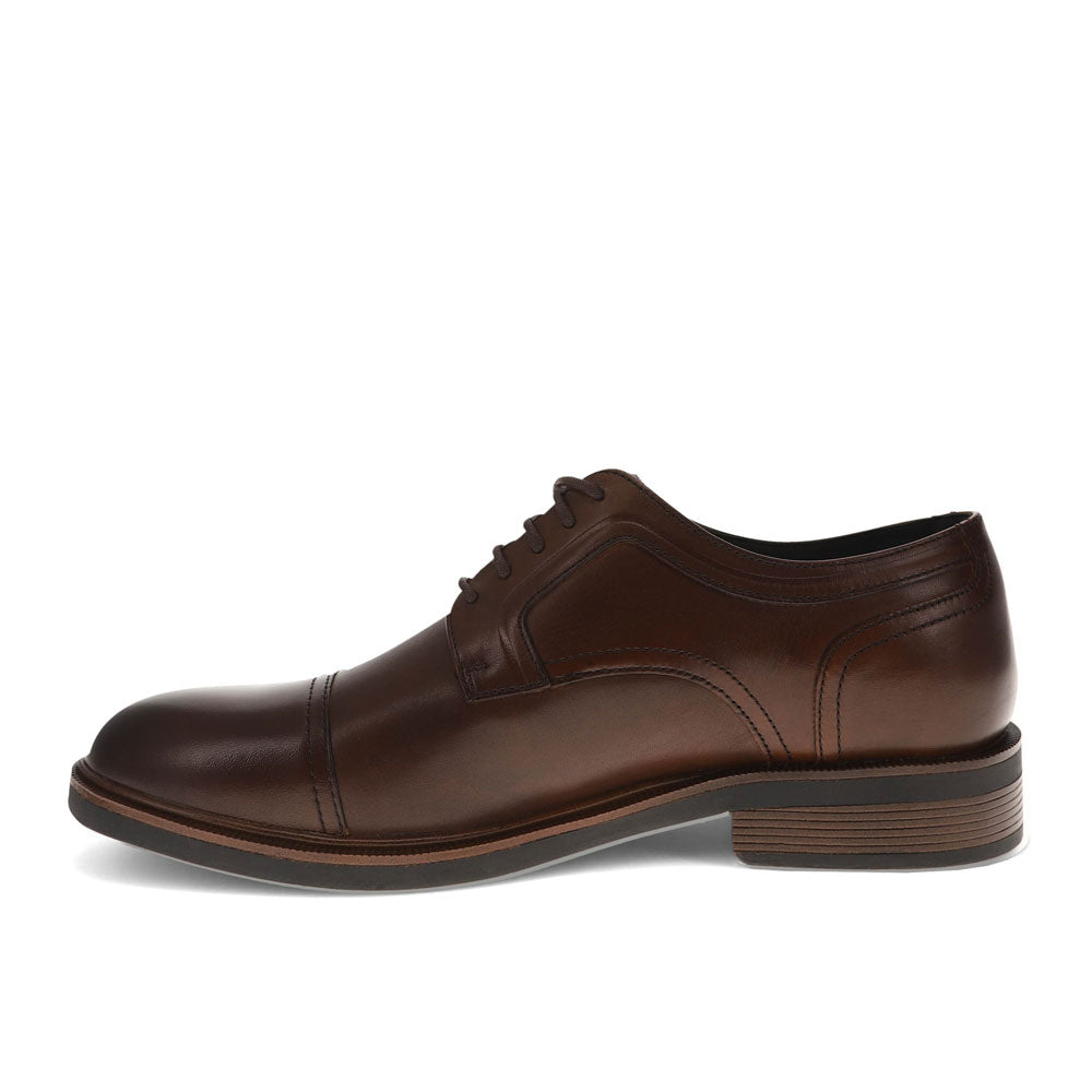 Mahogany-Dockers Mens  Allen Genuine Leather Dress Captoe Oxford Shoe