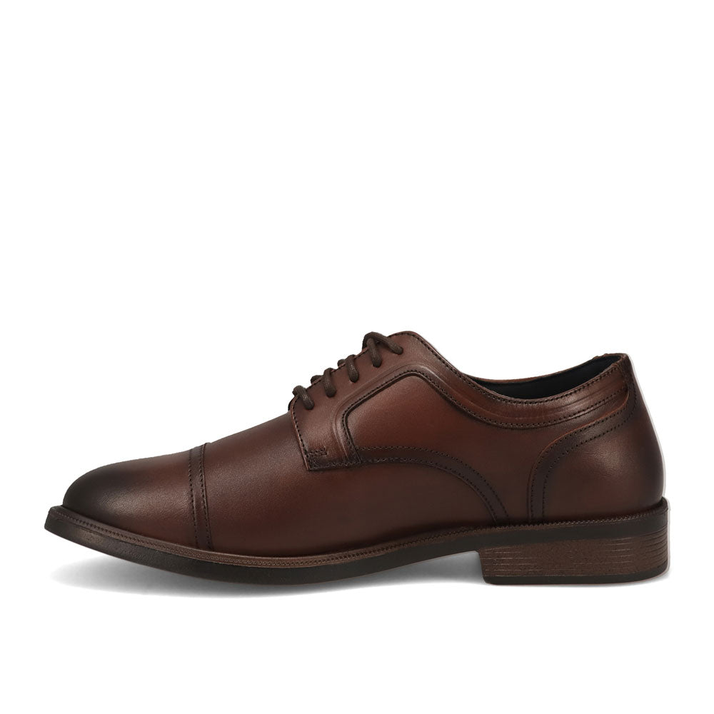 Mahogany-Dockers Mens  Allen Genuine Leather Dress Captoe Oxford Shoe