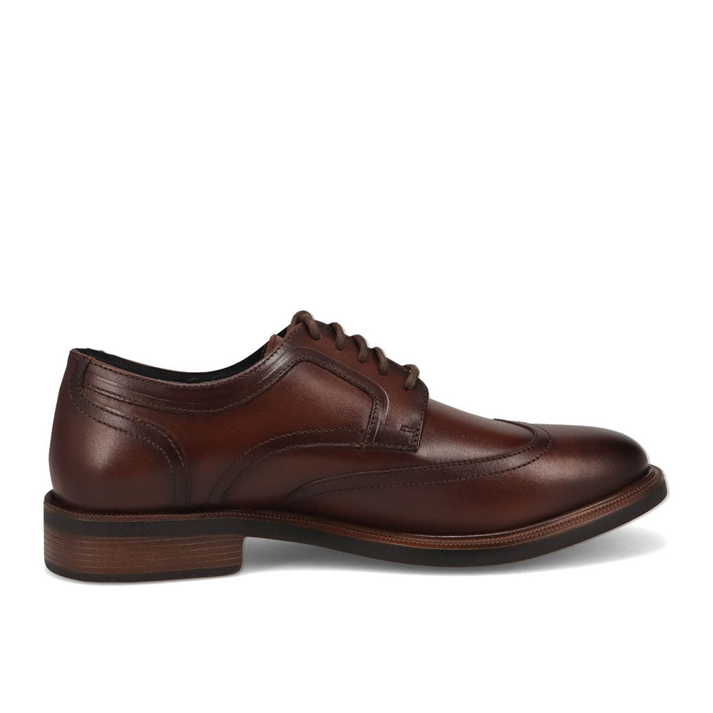 Mahogany-Dockers Mens Atkins Dressy Wingtip Oxford Shoe