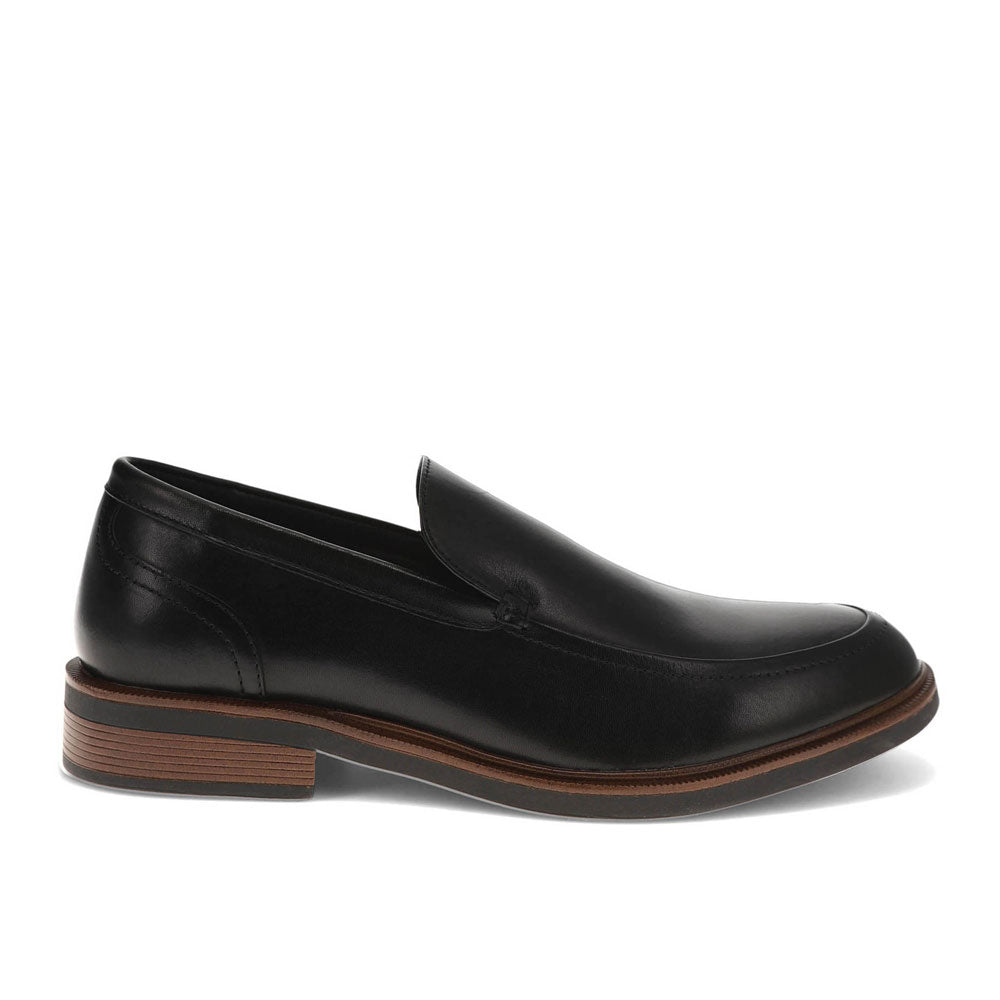 Black-Dockers Mens Ayers Genuine Leather Dress Slip-on Shoe