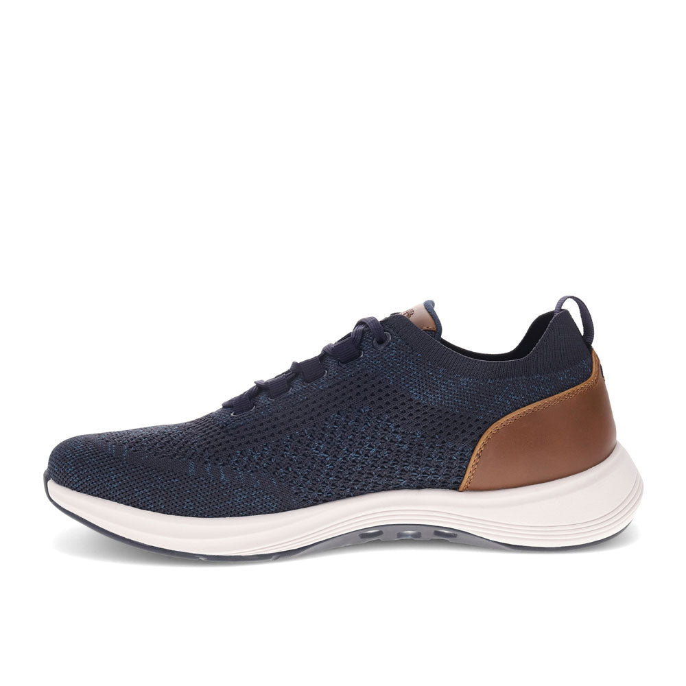 Navy/Tan-Dockers Mens Bardwell Lightweight Knit Lace Up Casual Shoe