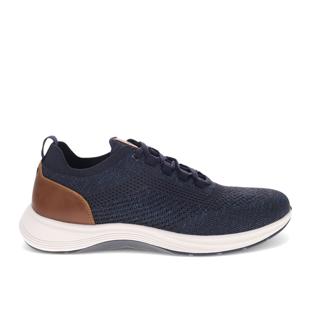 Navy/Tan-Dockers Mens Bardwell Lightweight Knit Lace Up Casual Shoe