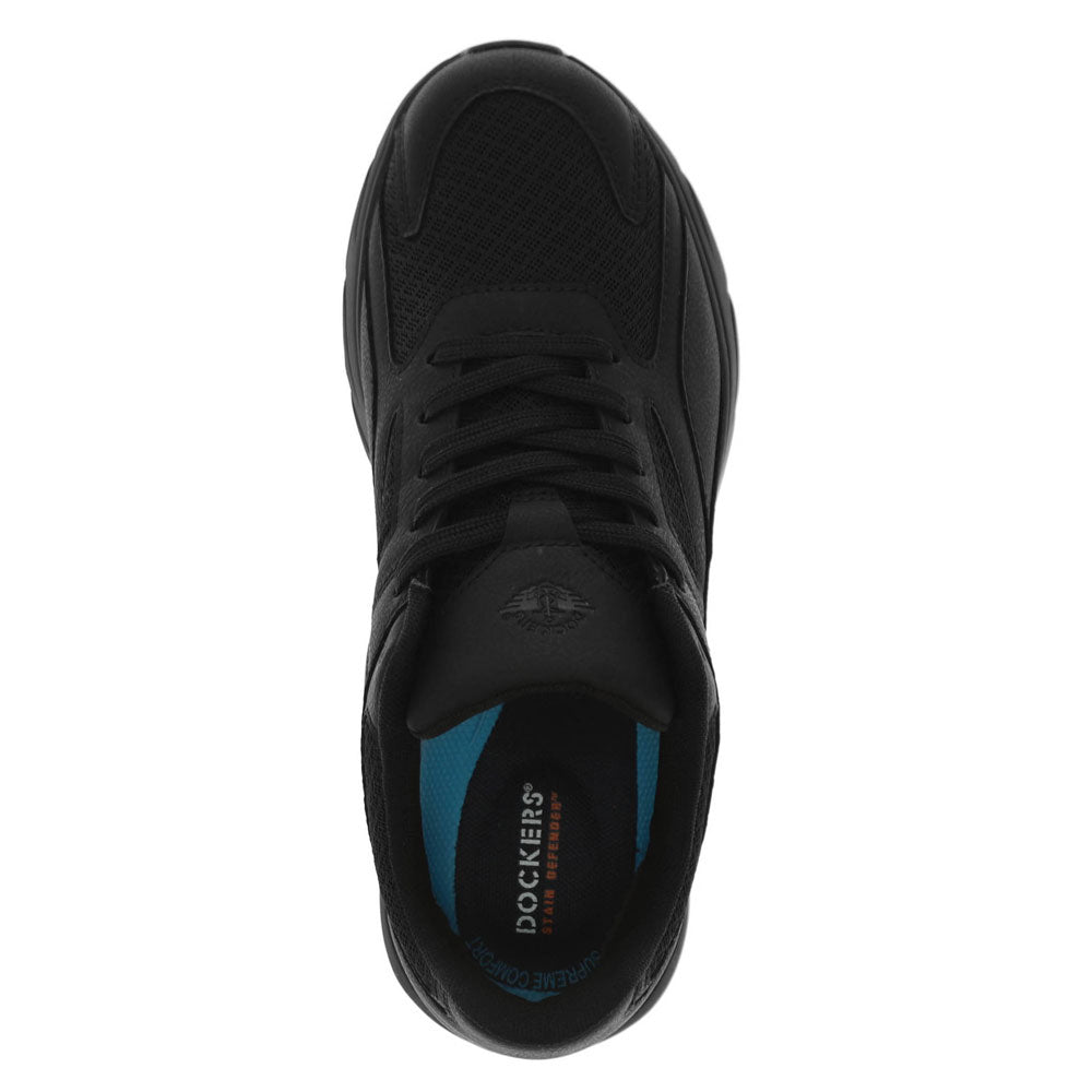 Black-Dockers Mens Troy Slip-Resistant Casual Sneaker