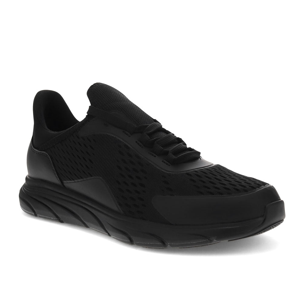 Black-Dockers Mens Torben Lightweight Slip Resistant Work Casual Lace Up Sneaker Shoe