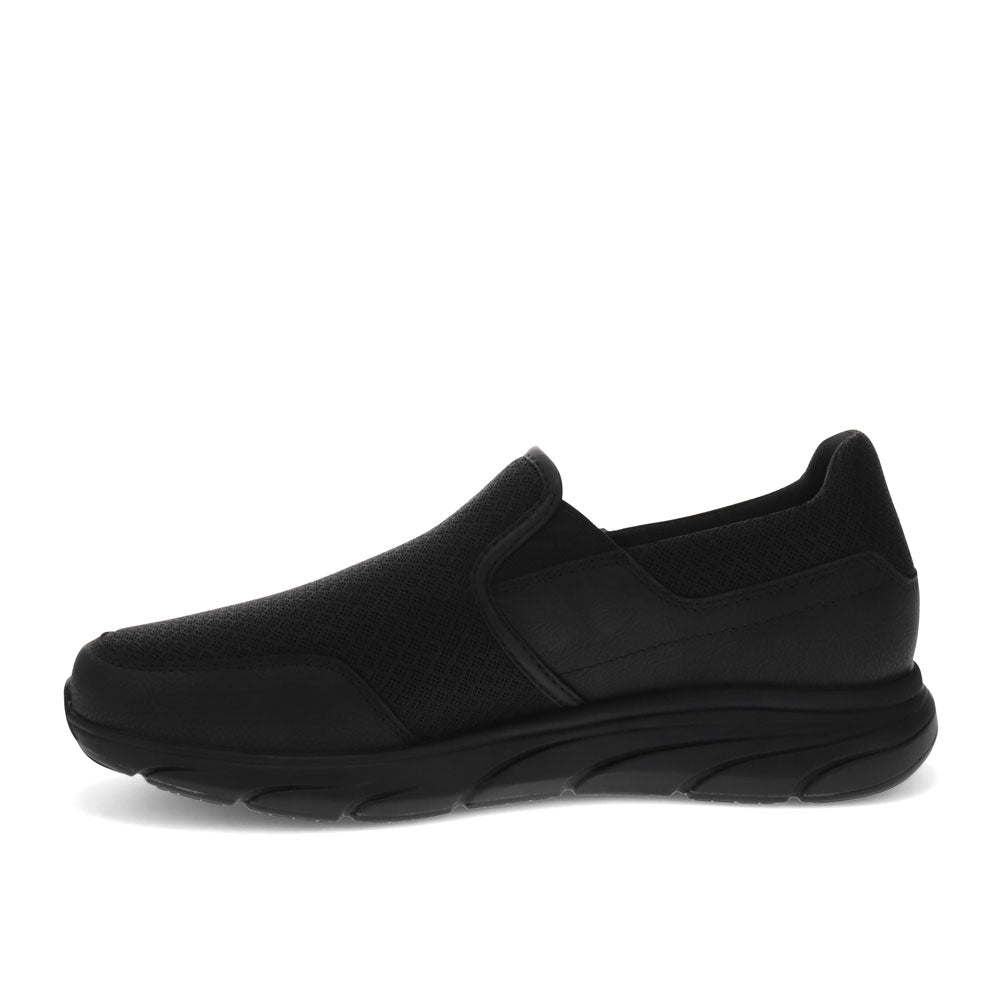 Black-Dockers Mens Tucker Lightweight Slip Resistant Work Casual Slip-On Sneaker Shoe
