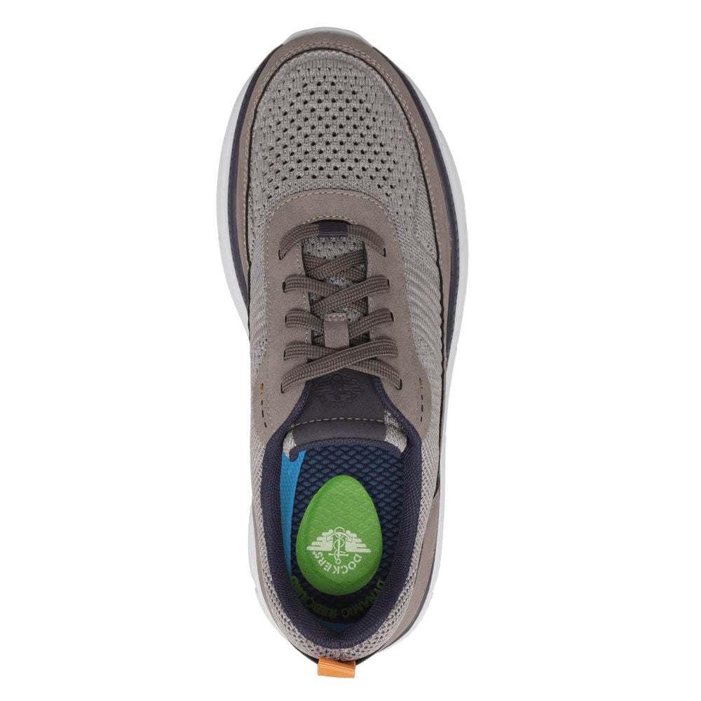 Light Grey-Dockers Mens Ready Set Go Knit Sneaker