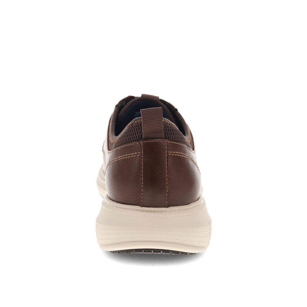 Dark Tan-Dockers Mens Trine Slip Resistant Work Casual Oxford Shoe