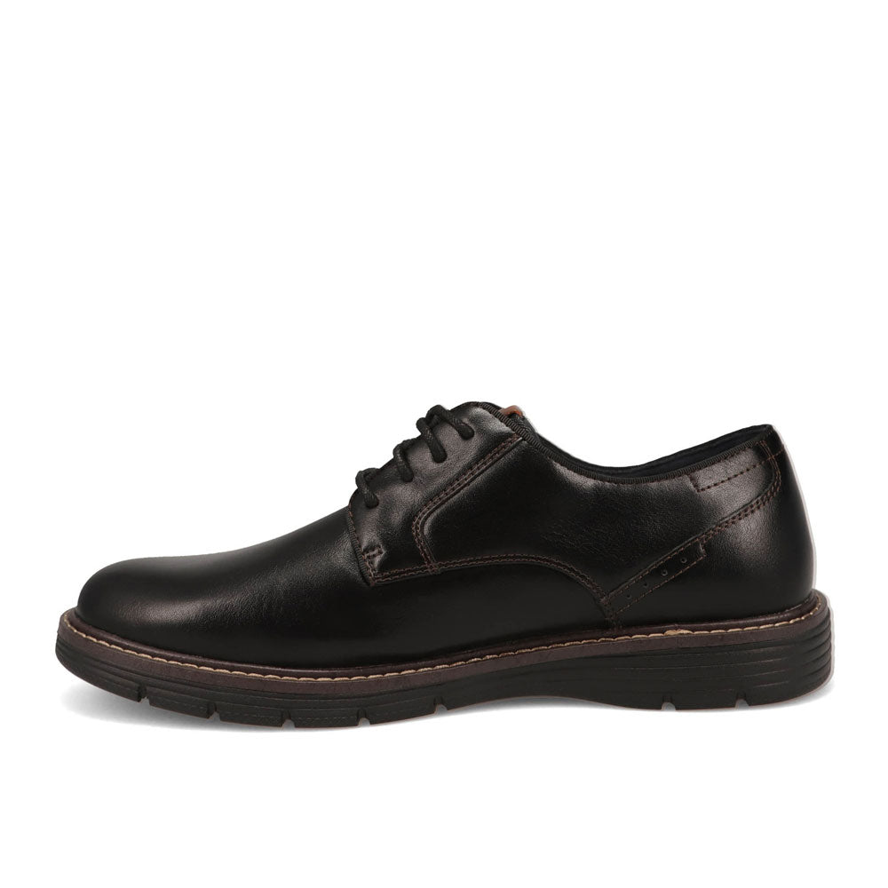Black-Dockers Mens Emil Polished Lace-Up Casual Oxford