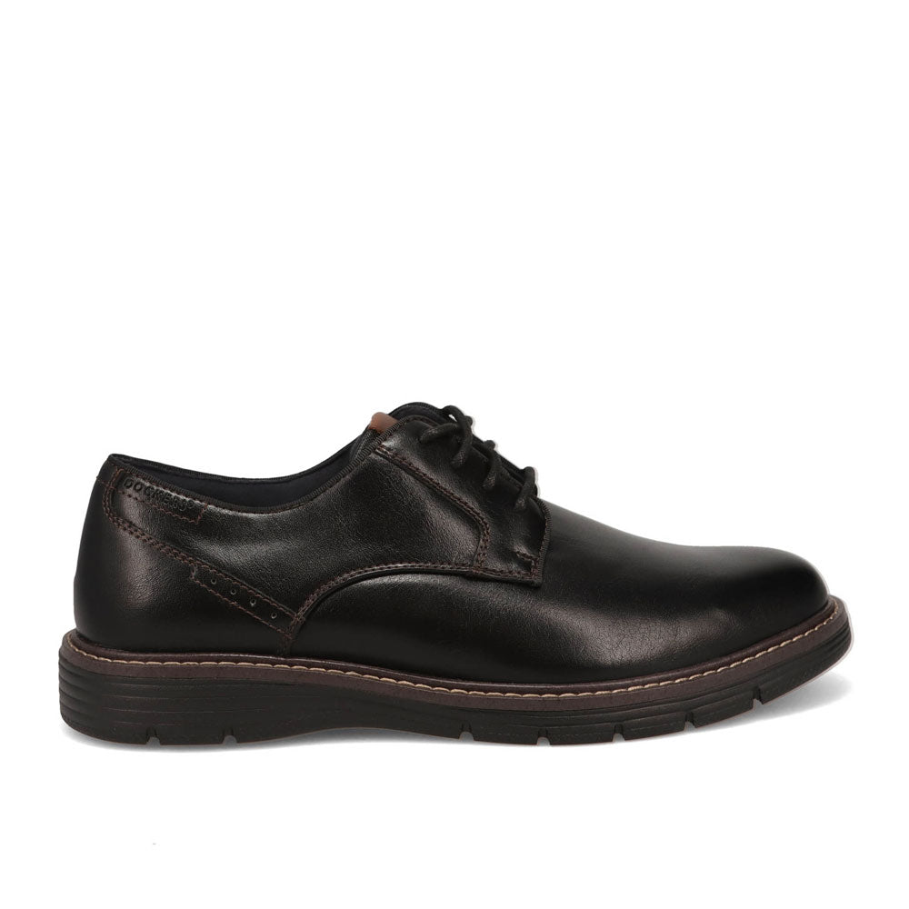 Black-Dockers Mens Emil Polished Lace-Up Casual Oxford