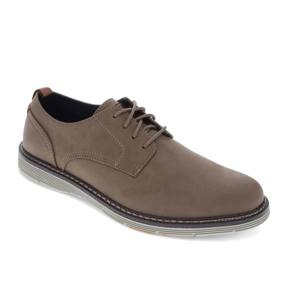 Dark Taupe-Dockers Mens Easedale Dress Casual Lace Up Oxford Shoe