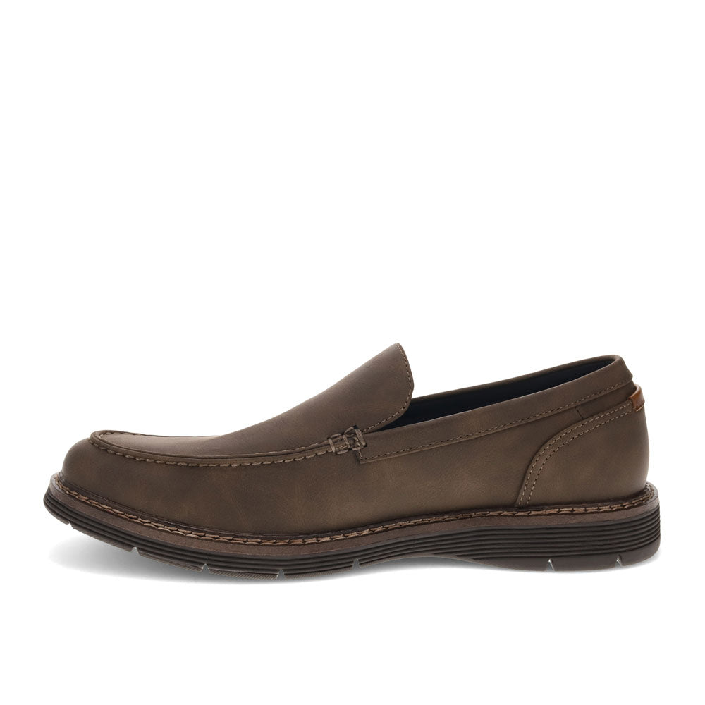 Dark Brown-Dockers Mens Elmhurst Dress Casual Slip On Loafer Shoe