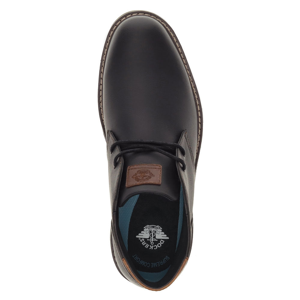 Black-Dockers Mens Esmond Dress Casual Lace Up Ankle Boot