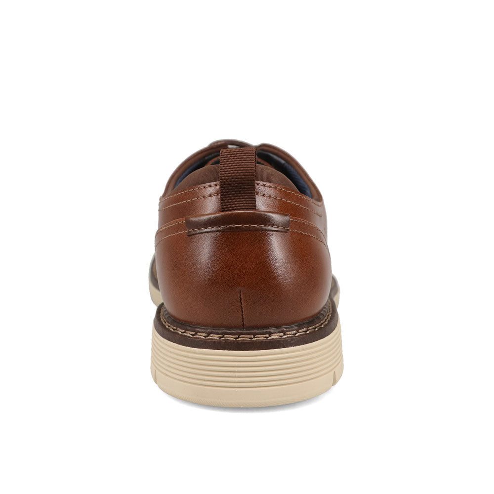 Cognac-Dockers Mens Elkton Dress Casual Lace Up Oxford Shoe