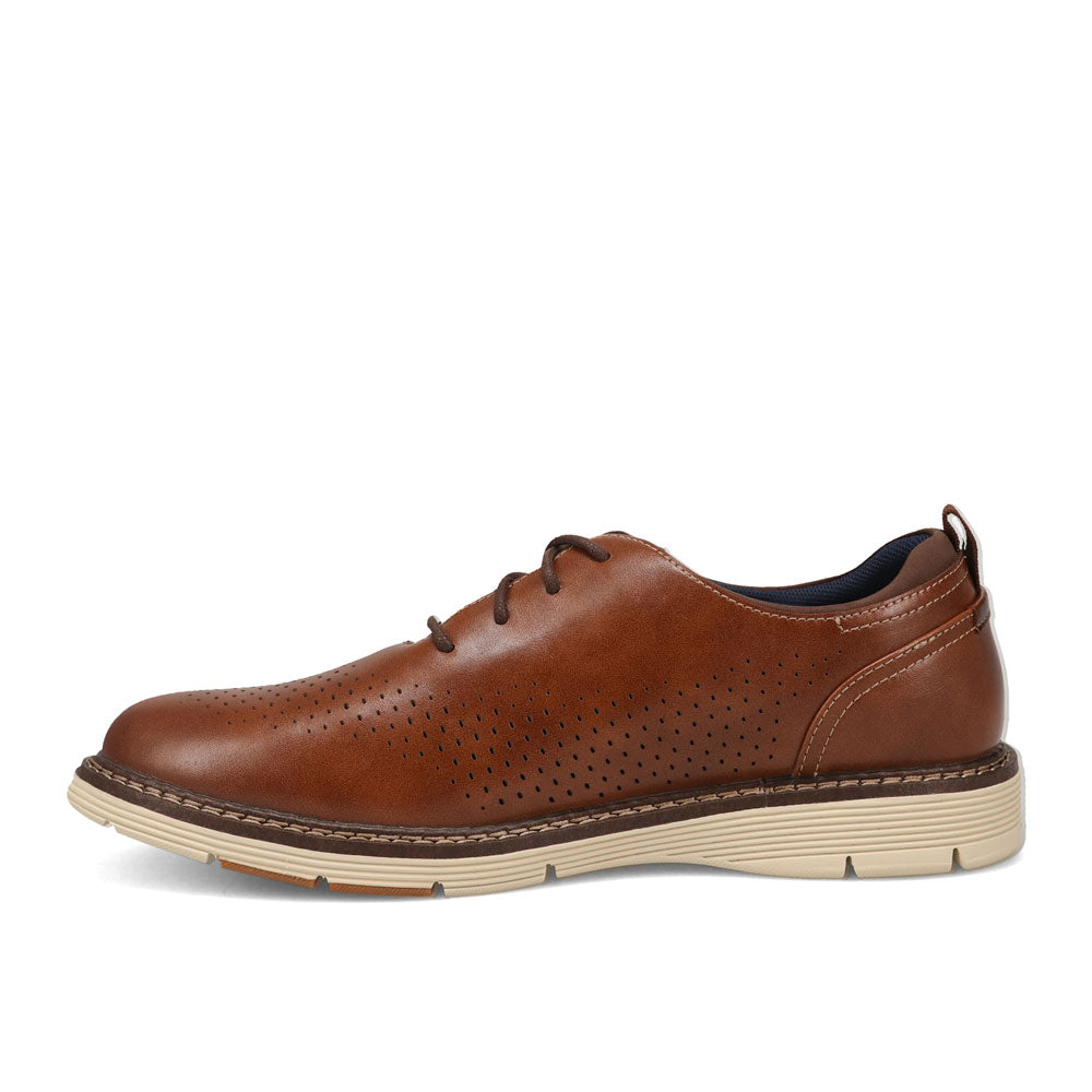 Cognac-Dockers Mens Elkton Dress Casual Lace Up Oxford Shoe